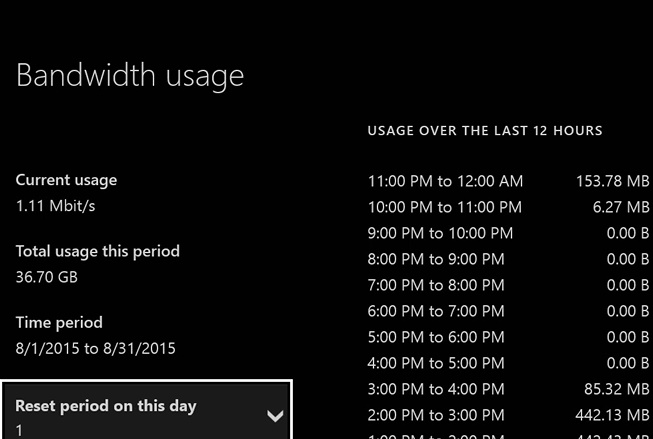 به استفاده از پهنای باند Xbox One توجه داشته باشید