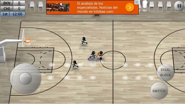 بازی بسکتبال عروسکی اندروید - Stickman Basketball