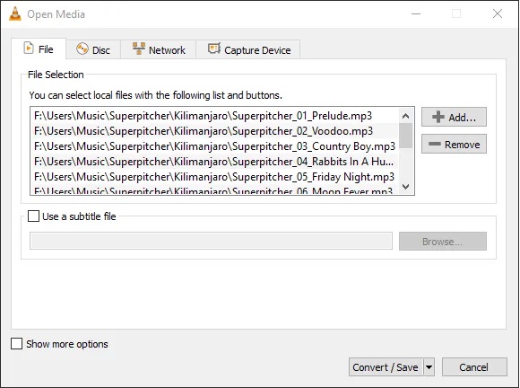 تبدیل فرمت با vlc
