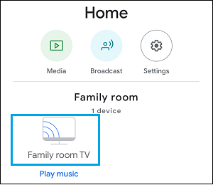 راه اندازی مجدد Chromecast در تلفن Android با استفاده از برنامه Google Home