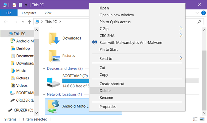 حذف سرور FTP (اختیاری)