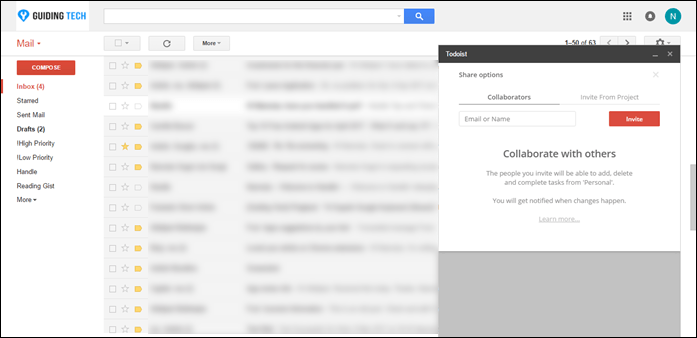 افزونه گوگل کروم Todoist for Gmail