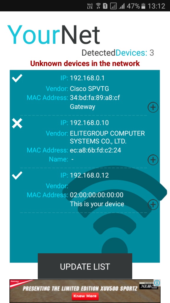 پیداکردن دستگاه های متصل به Wifi  با استفاده از Wifi Inspector