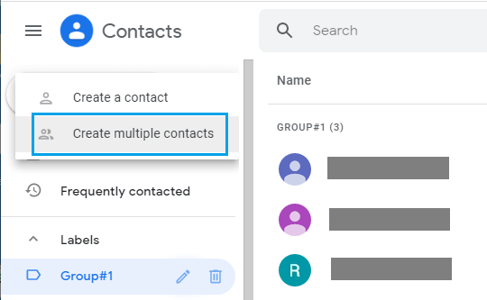 مخاطبین Gmail