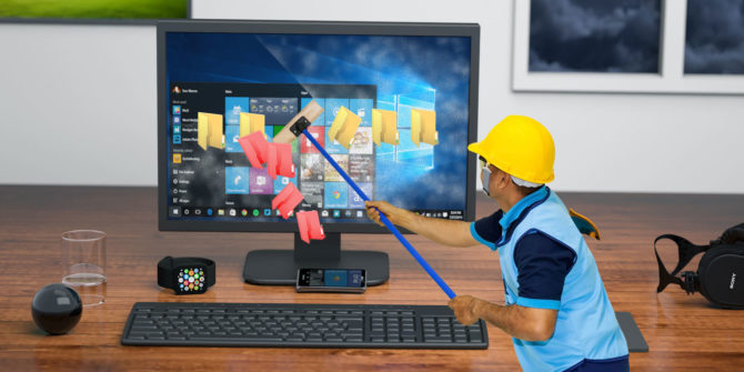 حذف فایل ها و پوشه های اضافی برای آزاد کردن فضای ویندوز 