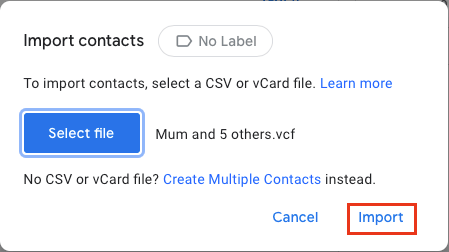 مخاطبین Gmail