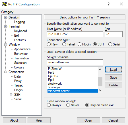 کنترل از راه دور لینوکس با استفاده از SSH در PuTTY 