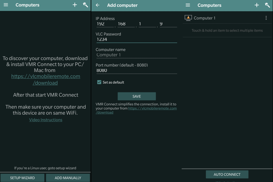 برنامه VLC Mobile Remote