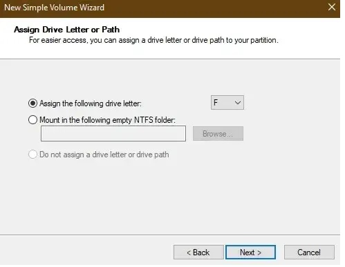 فرمت فلش با Disk Management