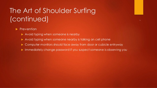 Shoulder Surfing