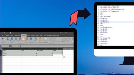 تبدیل اکسل به HTML