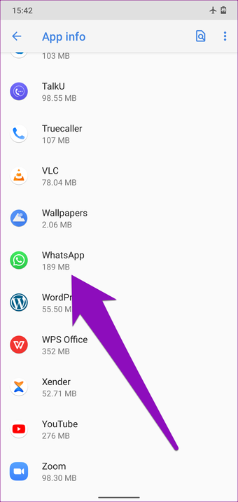 حذف WhatsApp