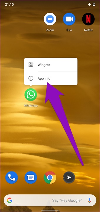 حذف WhatsApp