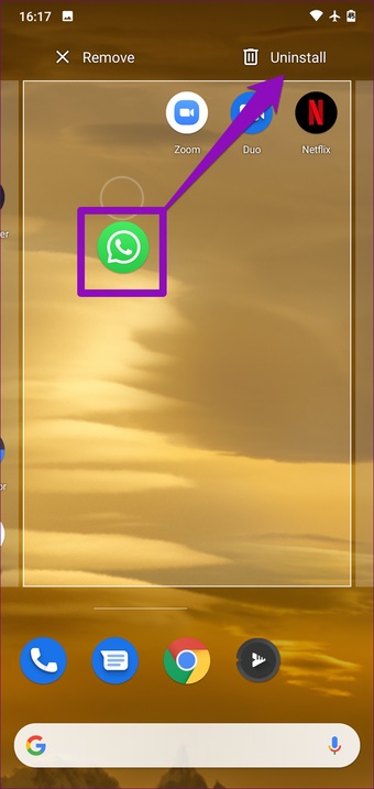 حذف واتساپ