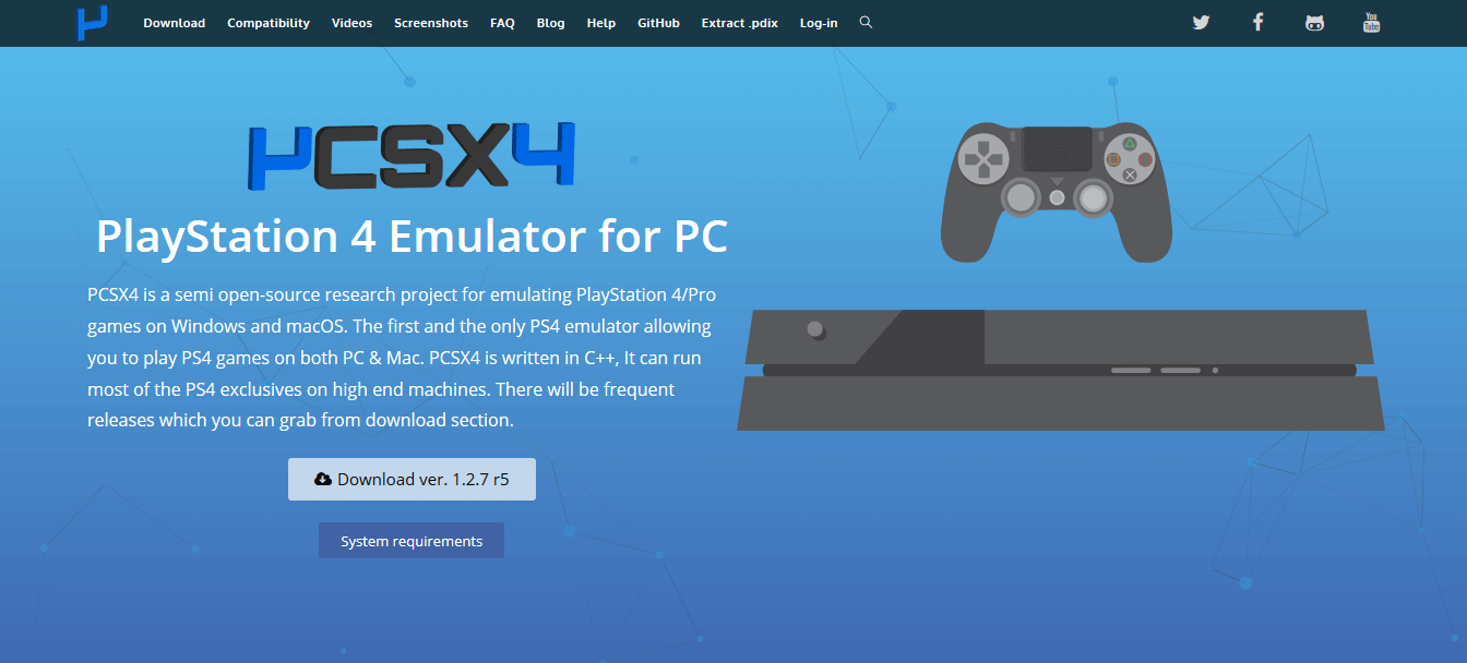 شبیه سازی از کنسول PS4 در PC