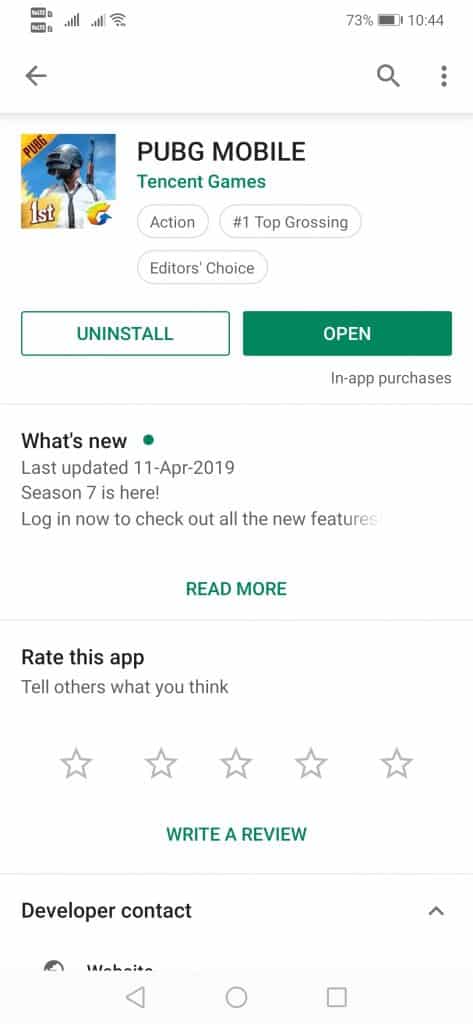 PUBG Mobile را در اندروید به روز کنید