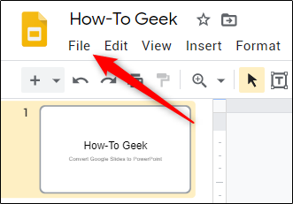 تبدیل اسلایدهای Google به پاورپوینت 
