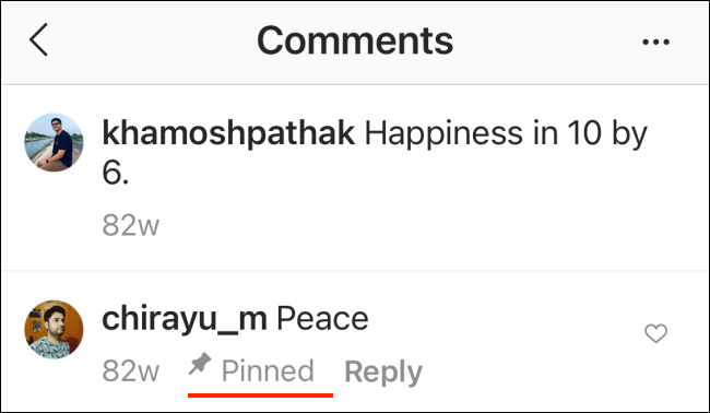 پین نظر  در اینستاگرام برای اندروید