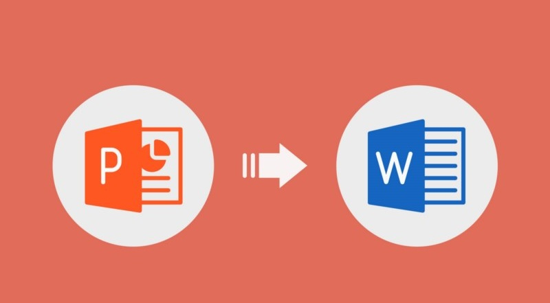  تبدیل پاورپوینت به Word 