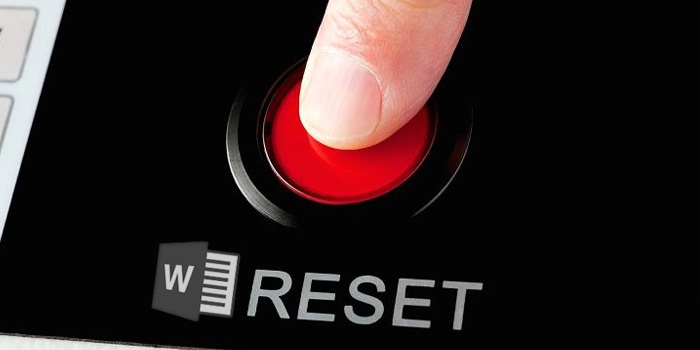 برگرداندن برنامه Word به تنظیمات پیش فرض 