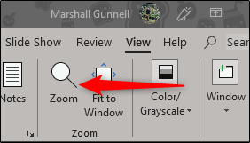 ابزار "Zoom"