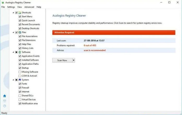 auslogics registry cleaner free download