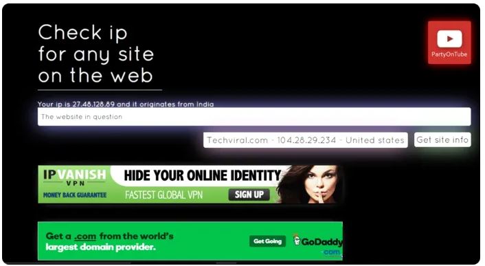 Get Site iP