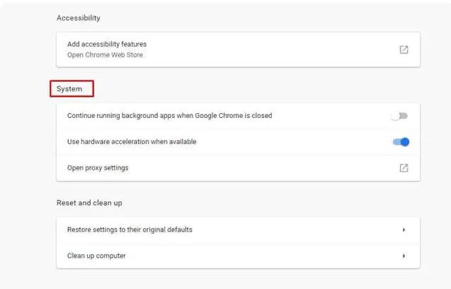 فعال یا غیرفعال کردن شتاب سخت افزاری در Chrome