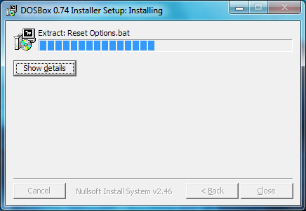 نصب DOSBox