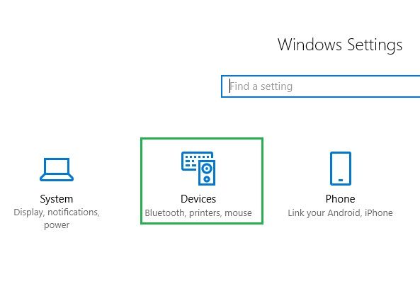 به Devices بروید