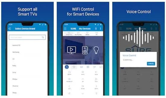 SURE – Smart Home and TV Universal Remote