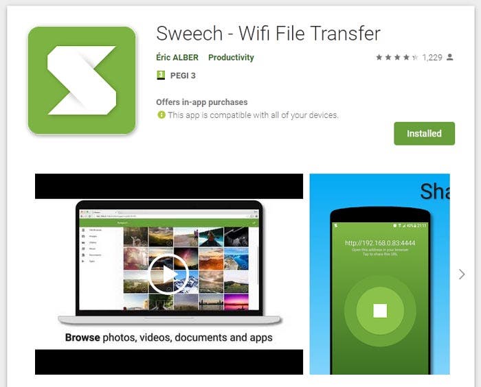 برنامه Sweech