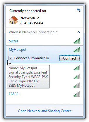 به myhotspot متصل شوید