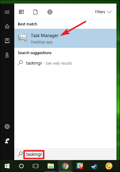 "taskmgr" را از Run یا منوی Start اجرا کنید