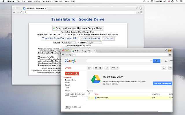 Translate for Drive