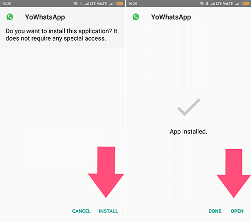 YoWhatsApp را نصب کنید