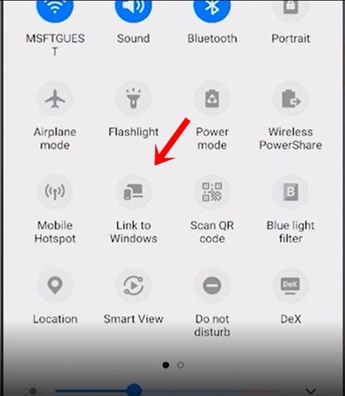 گزینه Link to Windows را ببینید