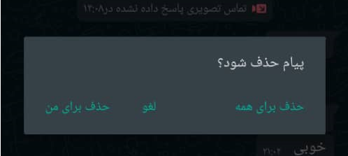 پیام ها را حذف کنید