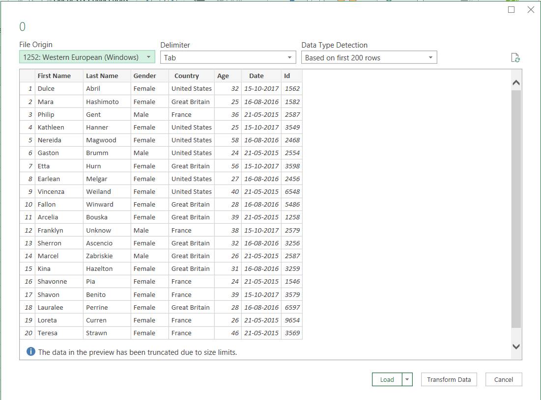 تبدیل TXT به CSV