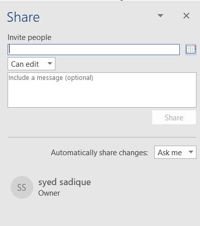 share فایل ورد