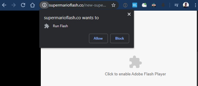 Chrome اجازه می دهد فلش اجرا شود