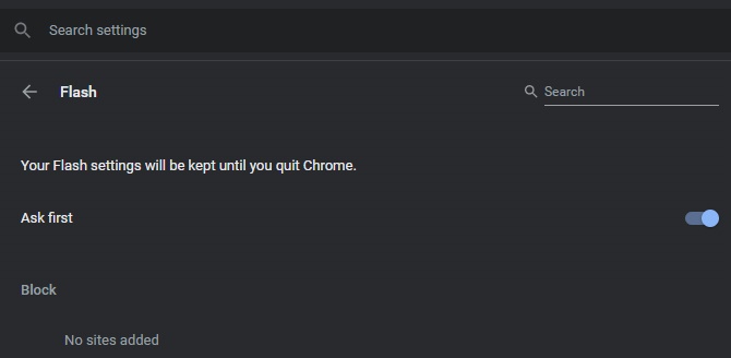 Chrome Flash را فعال کنید
