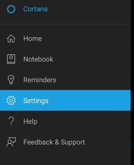 به " Settings " بروید