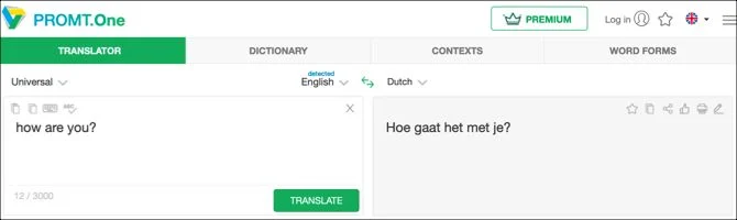 PROMT Online Translator