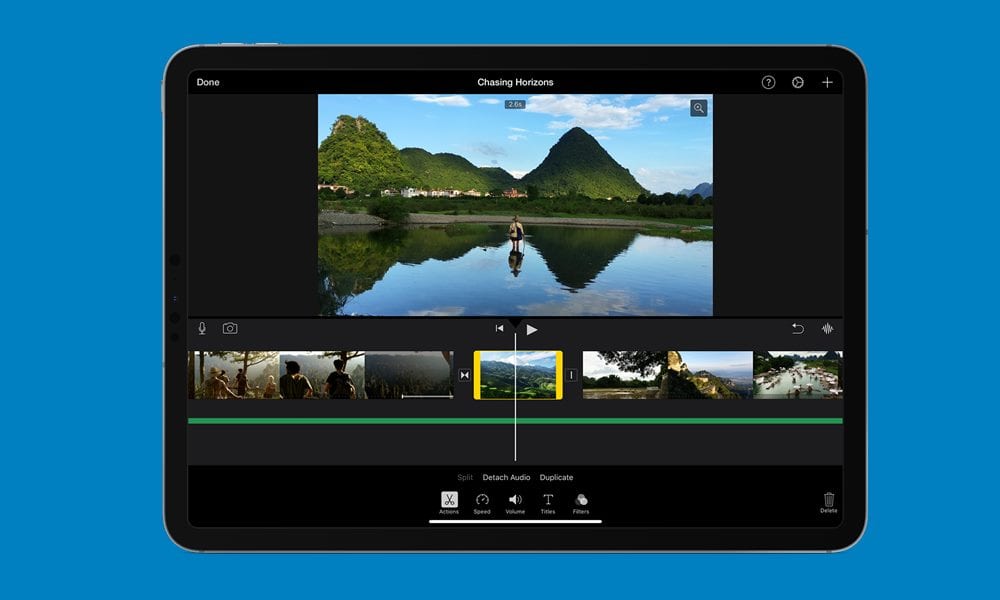  ترکیب فیلم ها در آیفون و iPad با iMovie