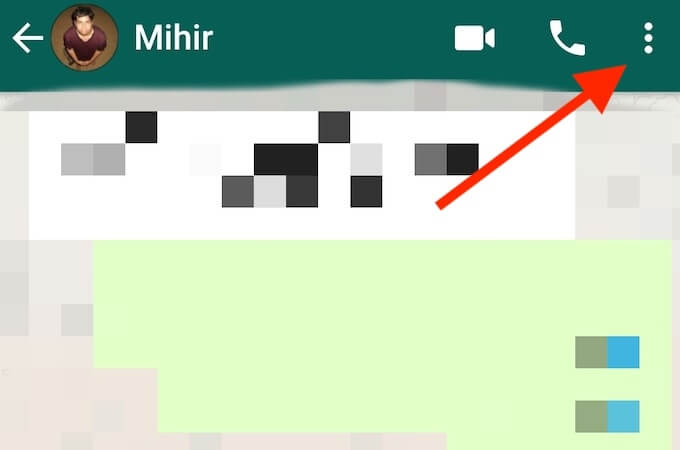 چت WhatsApp را باز کنید