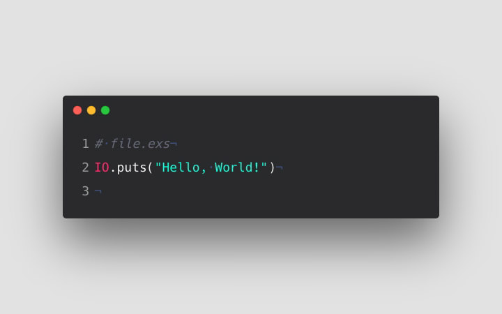 Hello World در زبان Elixir