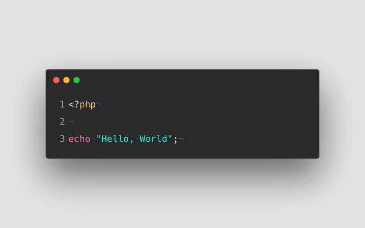 Hello World در زبان PHP