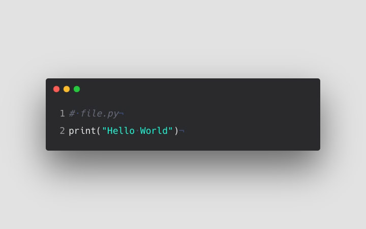 Hello World در زبان Python