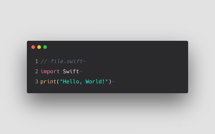 سلام دنیا در زبان Swift